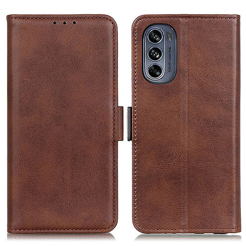 Coque Portefeuille Livre Cuir Etui Clapet M15L pour Motorola Moto G62 5G Marron