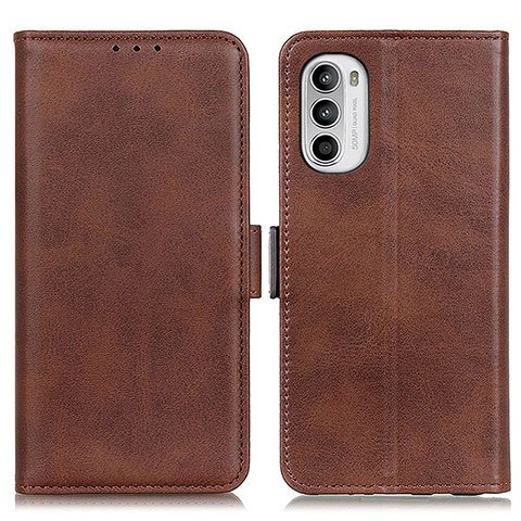 Coque Portefeuille Livre Cuir Etui Clapet M15L pour Motorola Moto G82 5G Marron