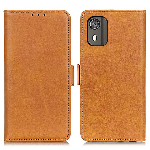 Coque Portefeuille Livre Cuir Etui Clapet M15L pour Nokia C02 Brun Clair