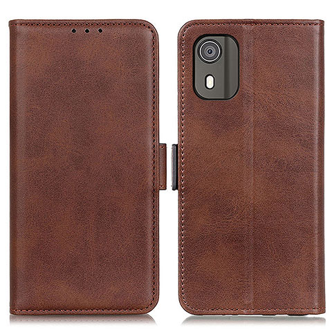 Coque Portefeuille Livre Cuir Etui Clapet M15L pour Nokia C02 Marron