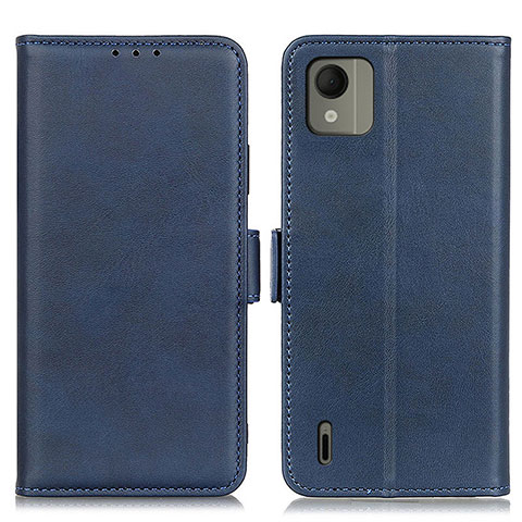 Coque Portefeuille Livre Cuir Etui Clapet M15L pour Nokia C110 Bleu