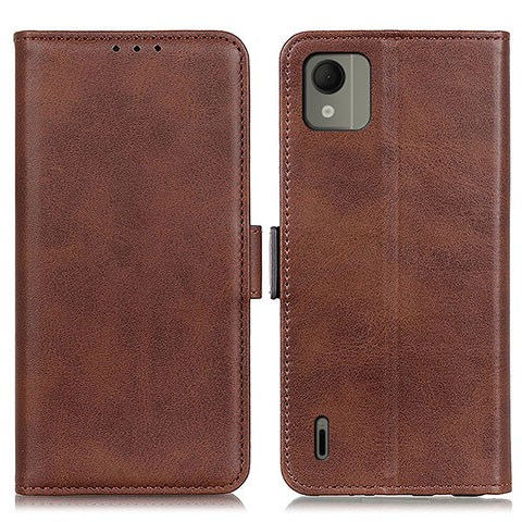 Coque Portefeuille Livre Cuir Etui Clapet M15L pour Nokia C110 Marron