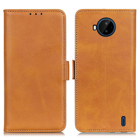 Coque Portefeuille Livre Cuir Etui Clapet M15L pour Nokia C20 Plus Brun Clair