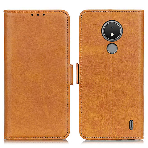 Coque Portefeuille Livre Cuir Etui Clapet M15L pour Nokia C21 Brun Clair