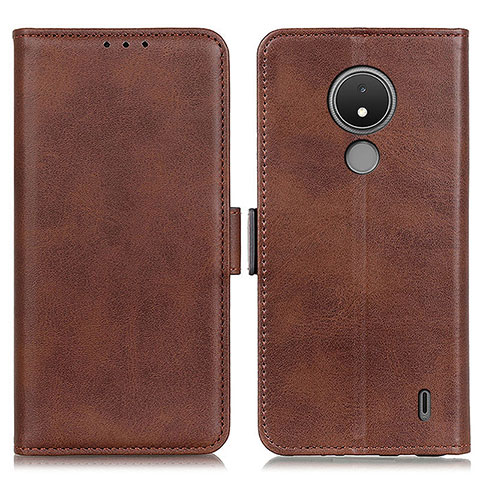 Coque Portefeuille Livre Cuir Etui Clapet M15L pour Nokia C21 Marron