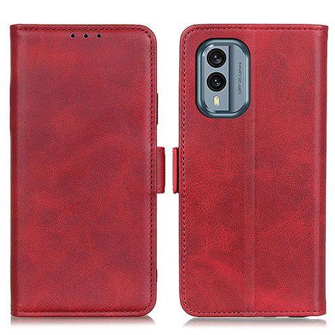 Coque Portefeuille Livre Cuir Etui Clapet M15L pour Nokia X30 5G Rouge