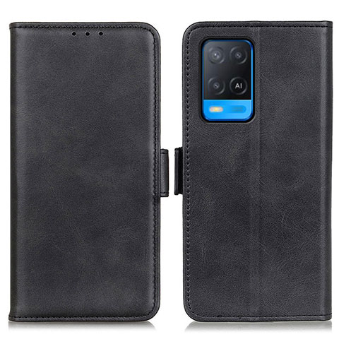 Coque Portefeuille Livre Cuir Etui Clapet M15L pour Oppo A54 4G Noir