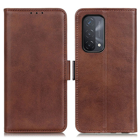 Coque Portefeuille Livre Cuir Etui Clapet M15L pour Oppo A74 5G Marron