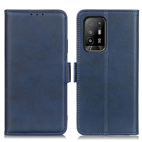 Coque Portefeuille Livre Cuir Etui Clapet M15L pour Oppo A94 5G Bleu