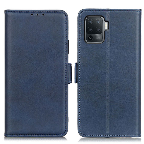 Coque Portefeuille Livre Cuir Etui Clapet M15L pour Oppo F19 Pro Bleu