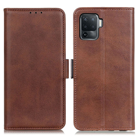 Coque Portefeuille Livre Cuir Etui Clapet M15L pour Oppo F19 Pro Marron