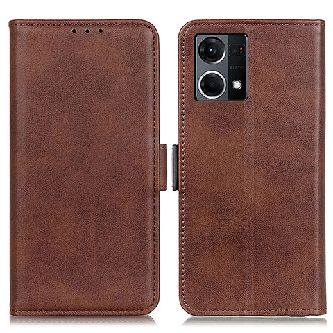 Coque Portefeuille Livre Cuir Etui Clapet M15L pour Oppo F21s Pro 4G Marron