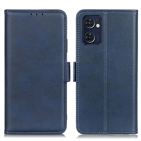 Coque Portefeuille Livre Cuir Etui Clapet M15L pour Oppo Find X5 Lite 5G Bleu