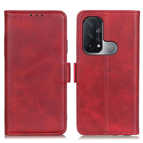 Coque Portefeuille Livre Cuir Etui Clapet M15L pour Oppo Reno5 A Rouge