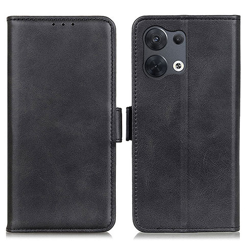 Coque Portefeuille Livre Cuir Etui Clapet M15L pour Oppo Reno8 Pro 5G Noir