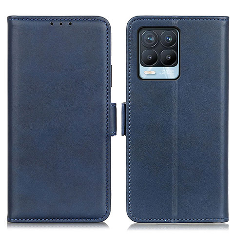 Coque Portefeuille Livre Cuir Etui Clapet M15L pour Realme 8 4G Bleu