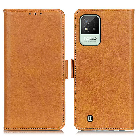 Coque Portefeuille Livre Cuir Etui Clapet M15L pour Realme C11 (2021) Brun Clair