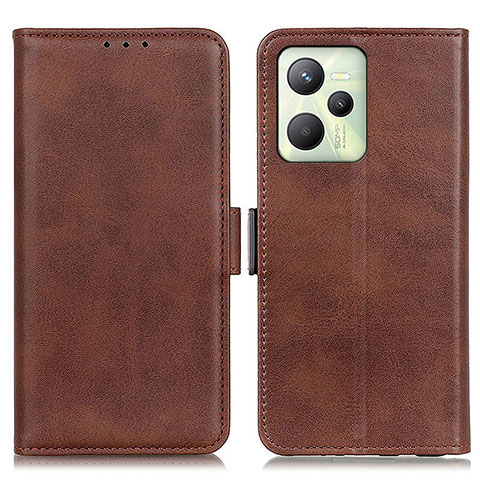 Coque Portefeuille Livre Cuir Etui Clapet M15L pour Realme Narzo 50A Prime Marron