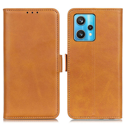 Coque Portefeuille Livre Cuir Etui Clapet M15L pour Realme Q5 5G Brun Clair