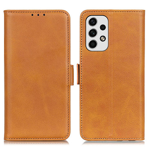 Coque Portefeuille Livre Cuir Etui Clapet M15L pour Samsung Galaxy A23 4G Brun Clair