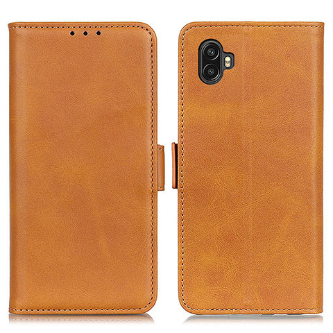 Coque Portefeuille Livre Cuir Etui Clapet M15L pour Samsung Galaxy Xcover Pro 2 5G Brun Clair