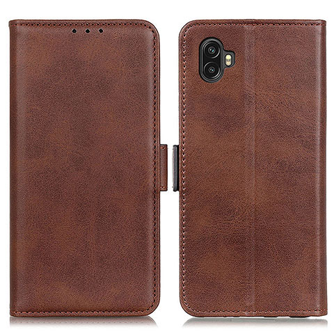 Coque Portefeuille Livre Cuir Etui Clapet M15L pour Samsung Galaxy Xcover Pro 2 5G Marron