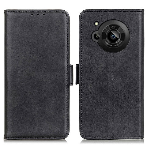 Coque Portefeuille Livre Cuir Etui Clapet M15L pour Sharp Aquos R7 Noir