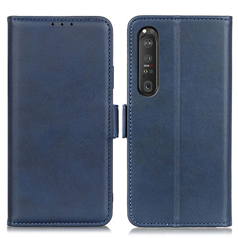 Coque Portefeuille Livre Cuir Etui Clapet M15L pour Sony Xperia 1 III Bleu