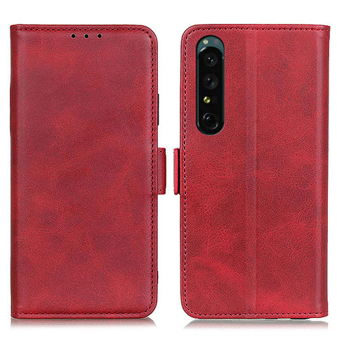 Coque Portefeuille Livre Cuir Etui Clapet M15L pour Sony Xperia 1 IV Rouge