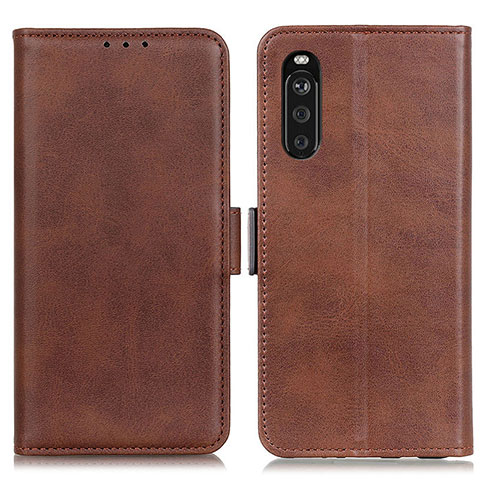 Coque Portefeuille Livre Cuir Etui Clapet M15L pour Sony Xperia 10 III SO-52B Marron