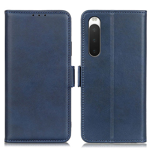 Coque Portefeuille Livre Cuir Etui Clapet M15L pour Sony Xperia 10 IV Bleu