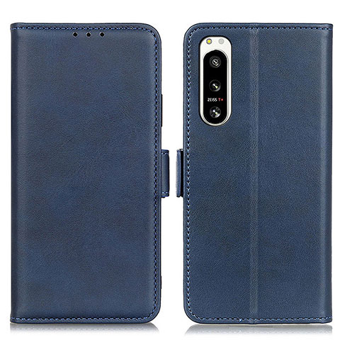 Coque Portefeuille Livre Cuir Etui Clapet M15L pour Sony Xperia 5 IV Bleu