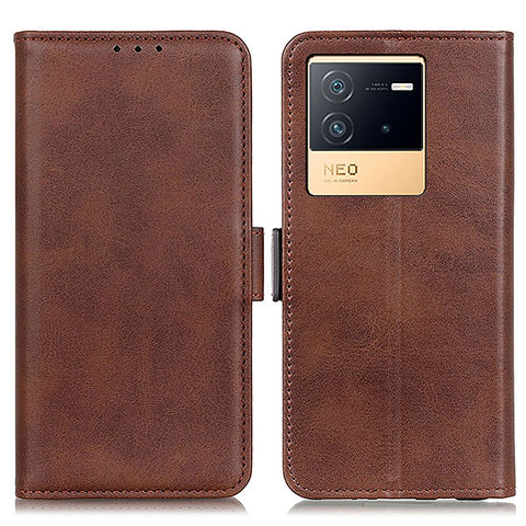 Coque Portefeuille Livre Cuir Etui Clapet M15L pour Vivo iQOO Neo6 5G Marron