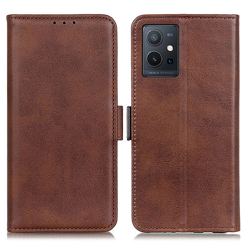 Coque Portefeuille Livre Cuir Etui Clapet M15L pour Vivo T1 5G India Marron