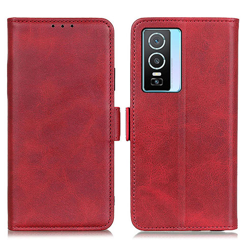 Coque Portefeuille Livre Cuir Etui Clapet M15L pour Vivo Y74s 5G Rouge