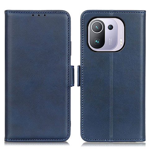 Coque Portefeuille Livre Cuir Etui Clapet M15L pour Xiaomi Mi 11 Pro 5G Bleu