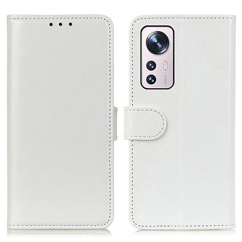 Coque Portefeuille Livre Cuir Etui Clapet M15L pour Xiaomi Mi 12S Pro 5G Blanc