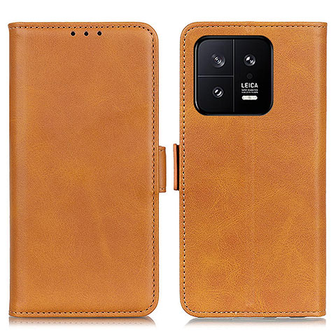 Coque Portefeuille Livre Cuir Etui Clapet M15L pour Xiaomi Mi 13 Pro 5G Brun Clair