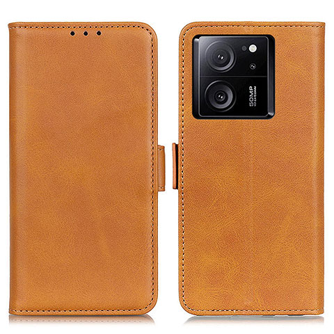 Coque Portefeuille Livre Cuir Etui Clapet M15L pour Xiaomi Mi 13T 5G Brun Clair