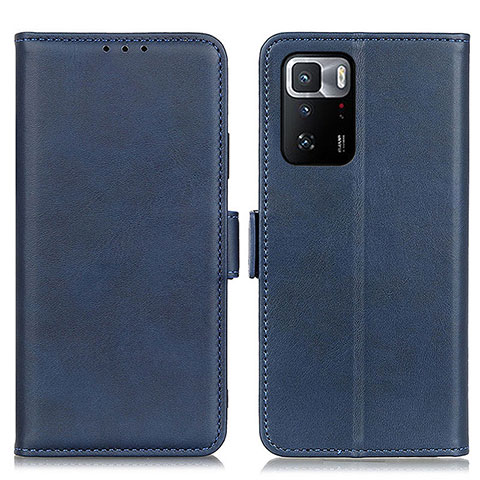 Coque Portefeuille Livre Cuir Etui Clapet M15L pour Xiaomi Poco X3 GT 5G Bleu