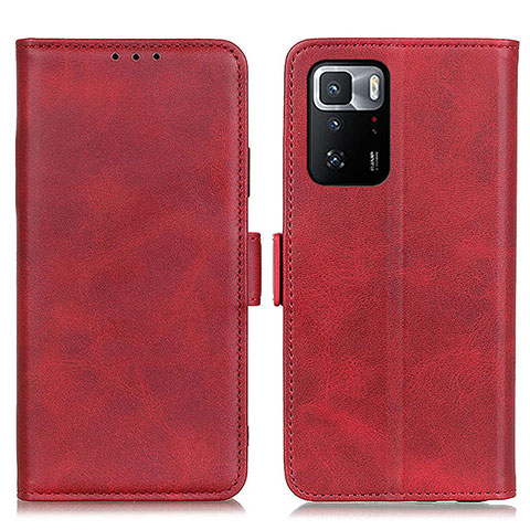 Coque Portefeuille Livre Cuir Etui Clapet M15L pour Xiaomi Poco X3 GT 5G Rouge