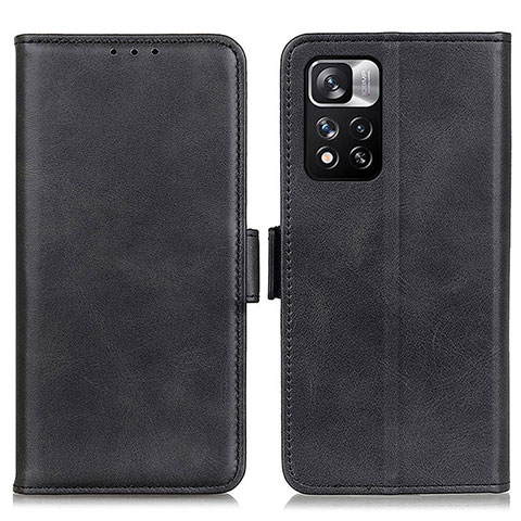 Coque Portefeuille Livre Cuir Etui Clapet M15L pour Xiaomi Poco X4 NFC Noir