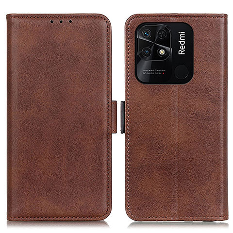 Coque Portefeuille Livre Cuir Etui Clapet M15L pour Xiaomi Redmi 10 Power Marron