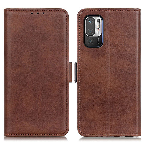 Coque Portefeuille Livre Cuir Etui Clapet M15L pour Xiaomi Redmi Note 10 5G Marron