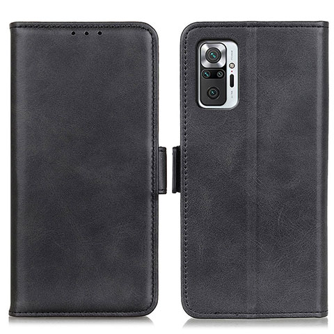 Coque Portefeuille Livre Cuir Etui Clapet M15L pour Xiaomi Redmi Note 10 Pro 4G Noir