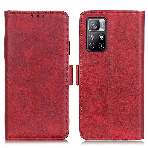 Coque Portefeuille Livre Cuir Etui Clapet M15L pour Xiaomi Redmi Note 11 5G Rouge