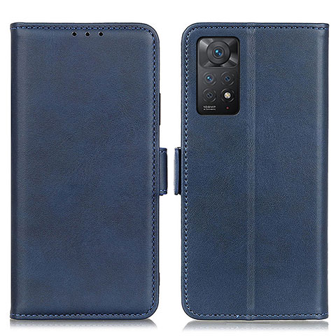 Coque Portefeuille Livre Cuir Etui Clapet M15L pour Xiaomi Redmi Note 11 Pro 4G Bleu