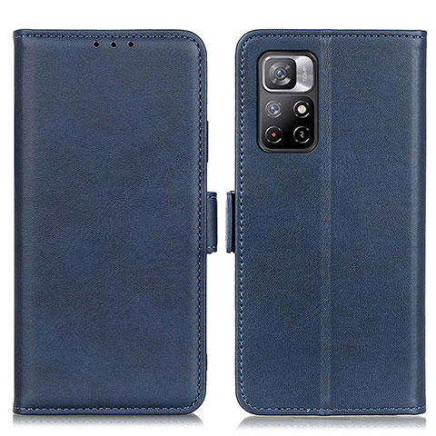 Coque Portefeuille Livre Cuir Etui Clapet M15L pour Xiaomi Redmi Note 11S 5G Bleu