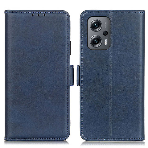 Coque Portefeuille Livre Cuir Etui Clapet M15L pour Xiaomi Redmi Note 11T Pro+ Plus 5G Bleu