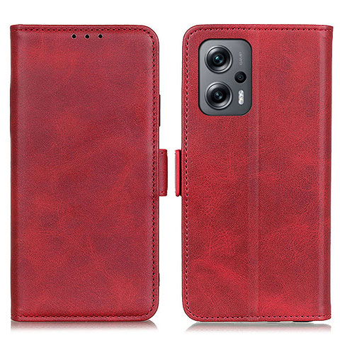 Coque Portefeuille Livre Cuir Etui Clapet M15L pour Xiaomi Redmi Note 11T Pro+ Plus 5G Rouge